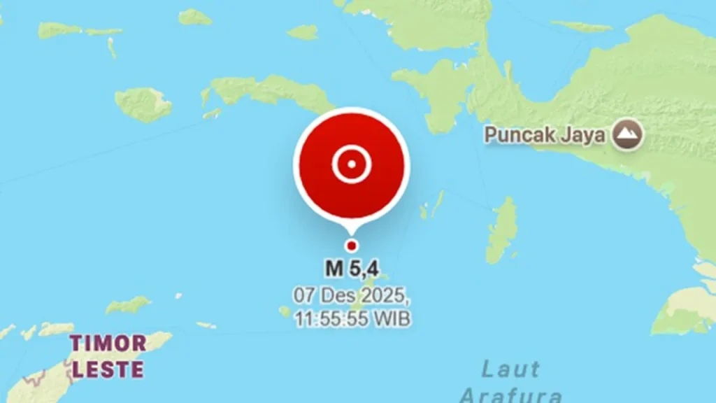 Gempa M 5 Guncang Tanimbar Maluku, Tidak Berpotensi Tsunami