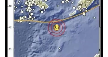 Gempa M5,1 Guncang NTT, Tak Berpotensi Tsunami
