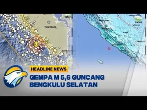Gempa M5,3 Guncang Bengkulu Selatan, Tak Berpotensi Tsunami