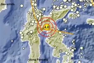 Gempa Magnitudo 2,0 Landa Luwu Timur Sulawesi Selatan