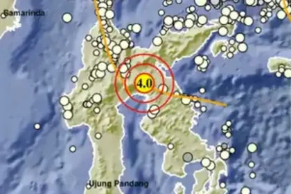 Gempa Magnitudo 2,0 Landa Luwu Timur Sulawesi Selatan