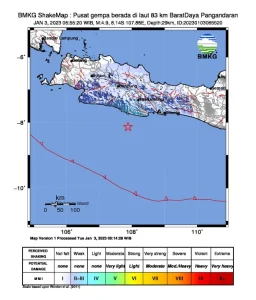 Gempa Pangandaran Guncang Wilayah Selatan Jawa Barat, Tidak Berpotensi Tsunami