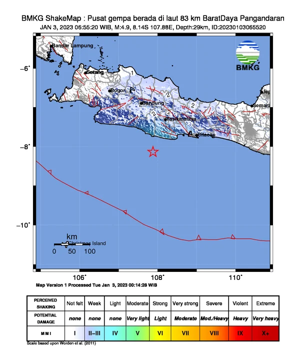 Gempa Pangandaran Guncang Wilayah Selatan Jawa Barat, Tidak Berpotensi Tsunami