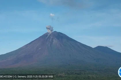 Gunung Semeru Erupsi, Tinggi Letusan 1.000 Meter di Atas Puncak