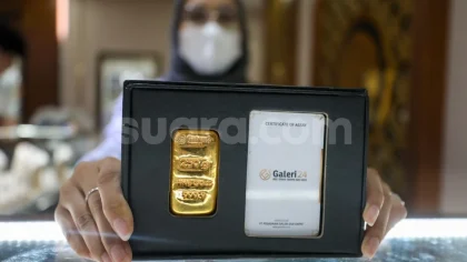 Harga Emas Galeri24 dan UBS Melemah pada Akhir Pekan