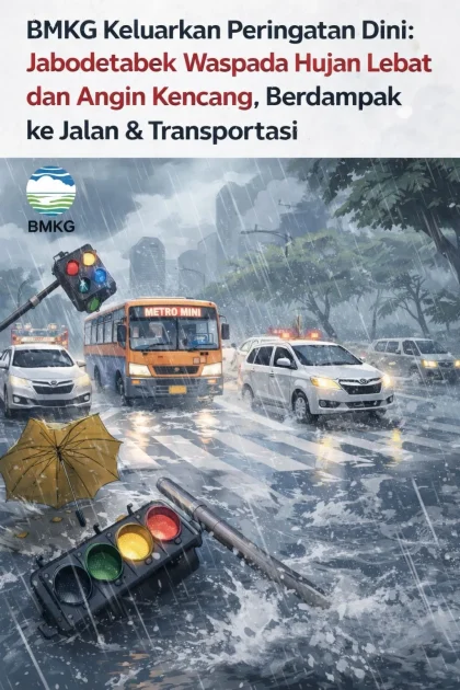 Hujan Mengancam Jabodetabek, Warga Diminta Waspada