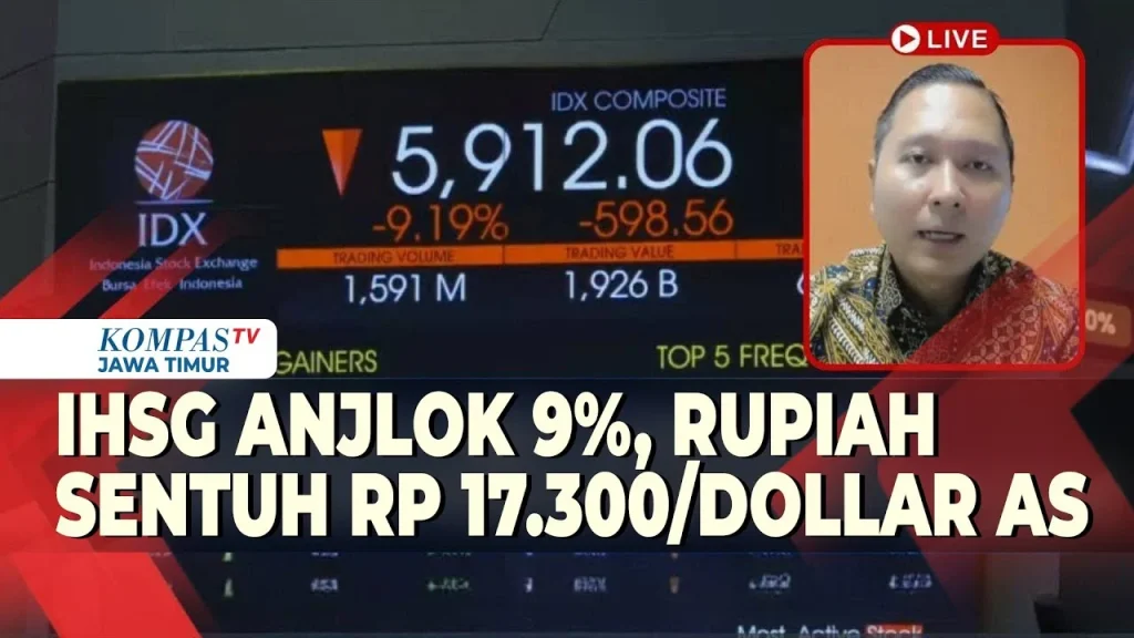 IHSG Ambles 4 Persen, Rupiah Sentuh Rp 17.680 per Dolar AS