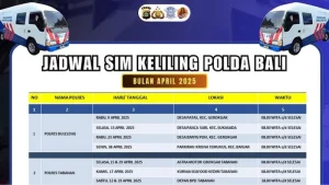 Info SIM Keliling di Bali Senin (4/5): Jadwal dan Lokasi Layanan Mei 2026