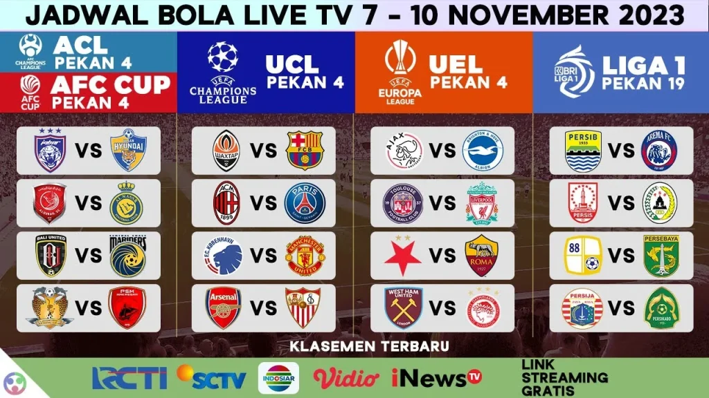 Jadwal Bola Malam Ini 6-7 Mei 2026: UCL Leg 2, AFC U17, dan Liga Saudi