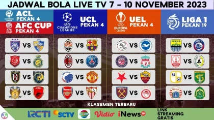 Jadwal Bola Malam Ini 6-7 Mei 2026: UCL Leg 2, AFC U17, dan Liga Saudi