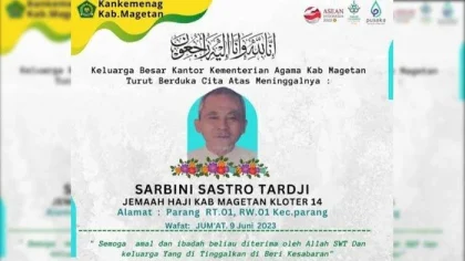 Jemaah Haji Magetan Meninggal di Tanah Suci, Duka Menyelimuti Kabupaten