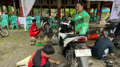 Jenderal dan Driver Ojol Bersatu di Jepara, Secangkir Kopi Jadi Pemecah Sekat