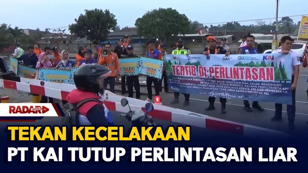 KAI Tutup 2.220 Perlintasan Liar dalam Sepuluh Tahun, Tekankan Keselamatan di Seluruh Indonesia