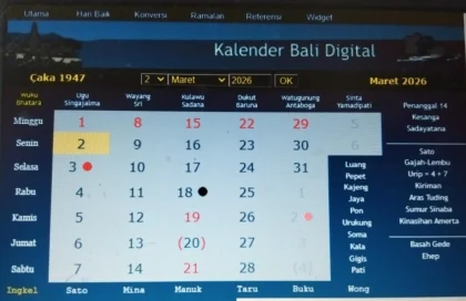 Kalender Bali Senin (18/5): Waktu Baik untuk Menikah dan Membangun
