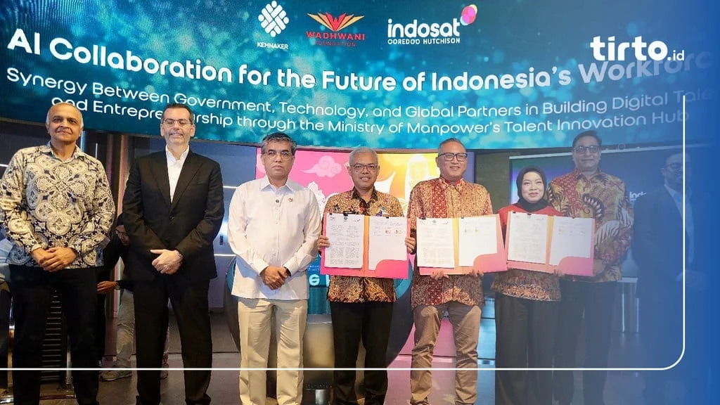 Kemnaker Gandeng Wadhwani dan Indosat Perkuat Ekosistem Kerja Nasional