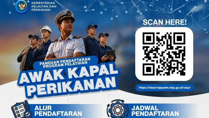 KKP Buka Rekrutmen Awak Kapal Perikanan, Lulusan SD Bisa Daftar