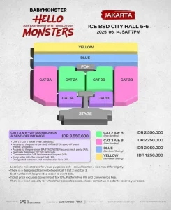 Konser BABYMONSTER di Jakarta 2026: Harga Tiket dan Seat Plan
