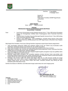 KPK Terbitkan Surat Edaran Pencegahan Korupsi SPMB