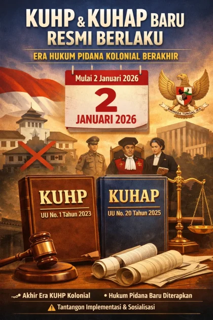 KUHP dan KUHAP Baru: Hadirkan Keadilan Sosial Bagi Rakyat Indonesia