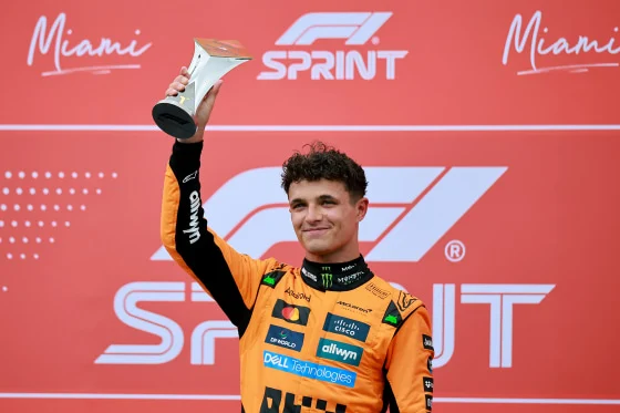 Lando Norris Menang di Sprint Race Miami Grand Prix, McLaren Kembali Menguasai Podium