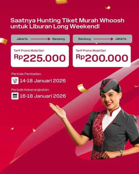 Long Weekend Naik Whoosh? Jangan Buang Tiket, Banyak Promo Menanti!