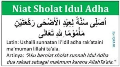Niat Sholat Iduladha 2026: Bagi Imam dan Makmum
