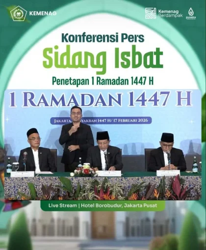 Pemerintah Tetapkan Idul Adha 1447 H Jatuh pada 27 Mei 2026