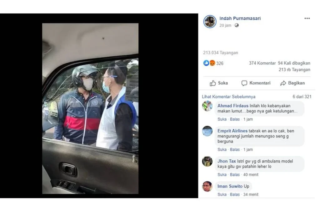 Pemotor Halangi Ambulans di Depok: Kronologi Perusakan yang Berujung Kecelakaan