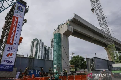 Pemprov DKI Perpanjang Proyek LRT Velodrome hingga Dukuh Atas