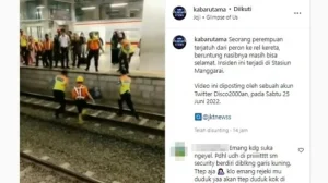 Penumpang Wanita Jatuh dari Peron Stasiun Manggarai, Dibawa ke RS PGI Cikini