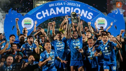 Persib Bandung Sukses Kunci Gelar Hattrick Juara Liga Indonesia