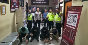 PJR Korlantas Tangkap Pelaku Pencurian Ban di Tol Tanggerang-Merak
