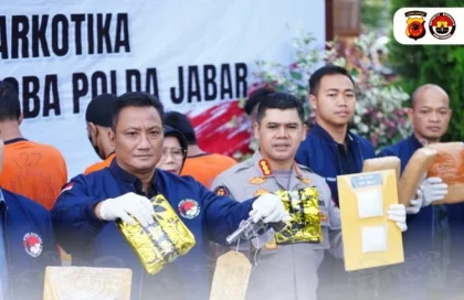 Polda Jabar Bongkar Peredaran Narkoba Jaringan Internasional