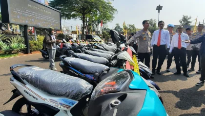 Polisi Ungkap Asal 1.494 Sepeda Motor yang Hendak Diselundupkan ke Afrika