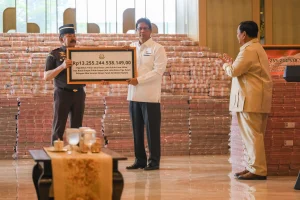 Prabowo Hadiri Penyerahan Uang Rp10,27 Triliun dari Satgas PKH