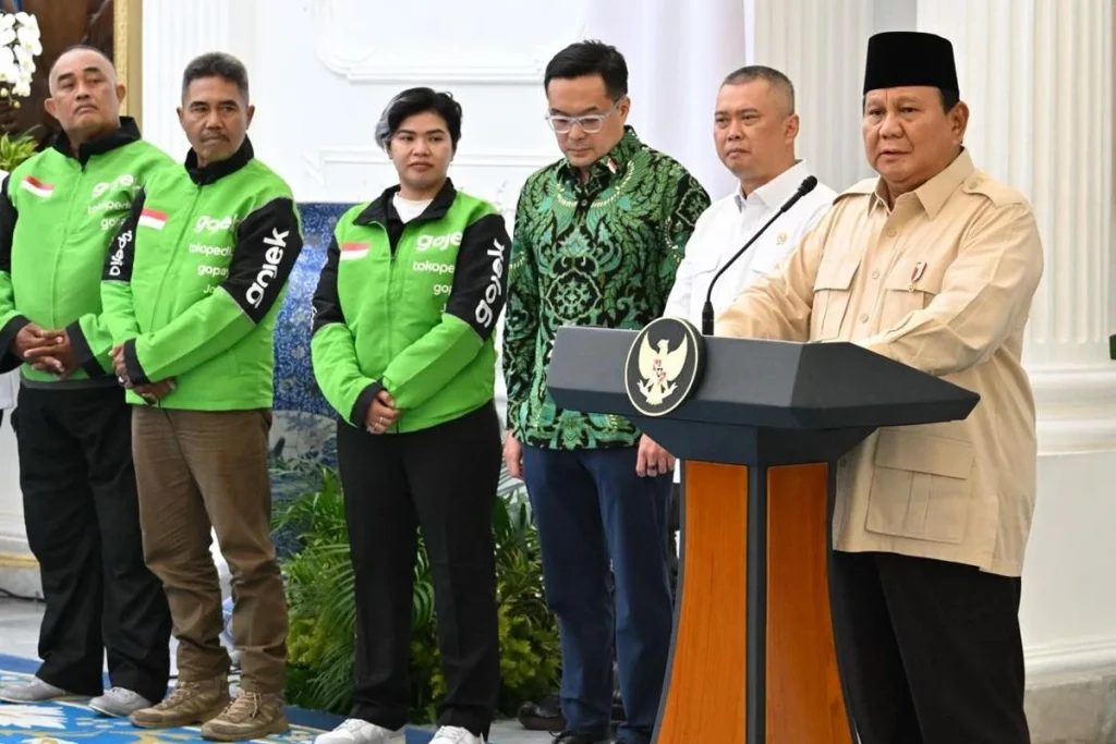Presiden Prabowo Tetapkan Batas Komisi Ride-hailing 8% di Perpres No.27/2026