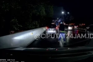 Pria Rusak Mobil Pengendara dengan Kunci Roda di Tol JORR Pondok Pinang