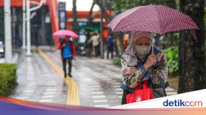 Ramalan Cuaca Jabodetabek 5 Hari ke Depan, Waspada Hujan Sedang-Lebat
