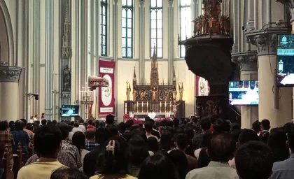 Ribuan Jemaat Ikuti Misa Kenaikan Yesus Kristus di Gereja Kotabaru Yogyakarta