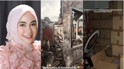 Rumah Anisa Rahma Terbakar di Bandung, 3.500 Alquran Tetap Utuh Bikin Merinding