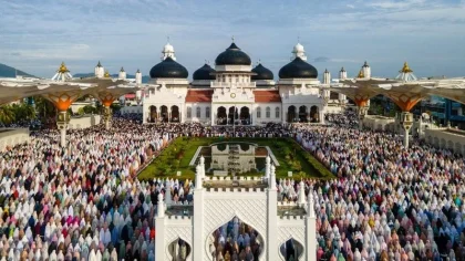 Salat Idul Adha di Masjid Bergaya Tionghoa Jadi Simbol Toleransi