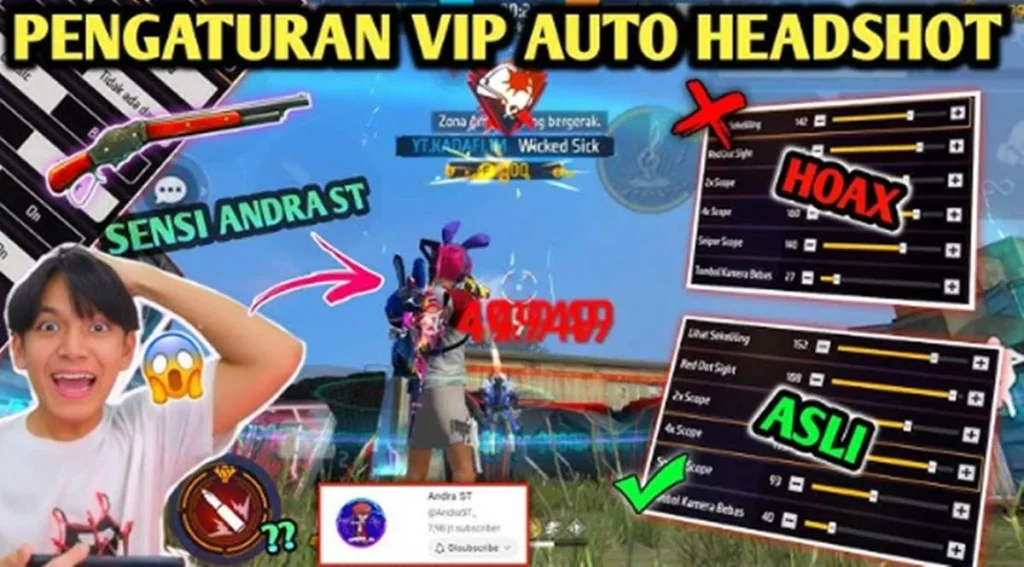Sensitivitas FF Auto Headshot 2026, Dijamin Auto Merah dan Booyah Lebih Mudah
