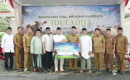 SIG Salurkan 292 Hewan Kurban di 19 Provinsi Sekitar Area Operasional