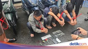 Sindikat Curanmor Bersenpi Hingga Ganjal ATM Ditangkap di Tangerang