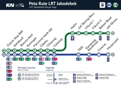 Stasiun Dukuh Atas dan Harjamukti Jadi Titik Terpadat LRT Jabodebek