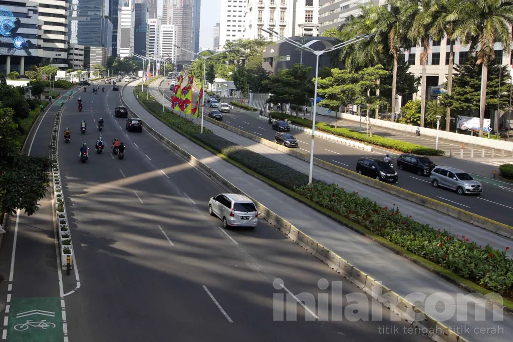 Suasana Jalan Sudirman Jakarta Lebih Sepi Saat Cuti Bersama Iduladha 1447 H