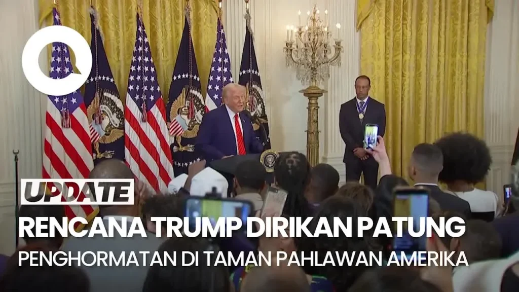 Trump Umumkan Rencana Pembangunan Taman Nasional Pahlawan Amerika
