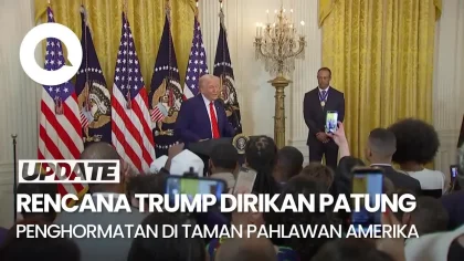 Trump Umumkan Rencana Pembangunan Taman Nasional Pahlawan Amerika