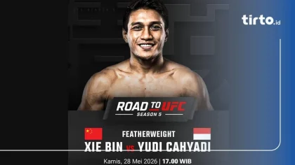 Update Hasil Road to UFC: Yudi Cahyadi vs Xie Bin, Siapa yang Lolos?
