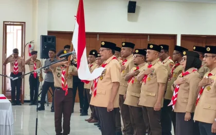 Wali Kota Jambi Lantik Pramuka Garuda, Tekankan Pembentukan Karakter Kuat dan Berkelanjutan